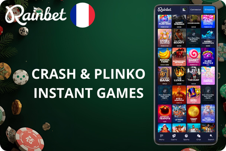 Jeux instantanés crash Rainbet Casino France