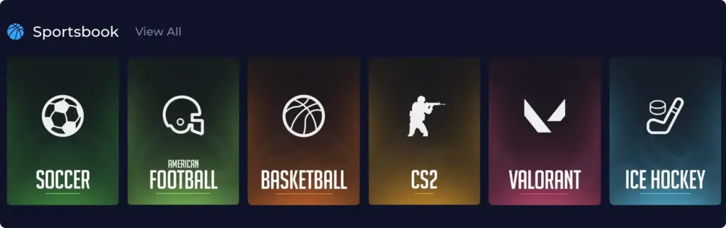 Sports at Rainbet Casino